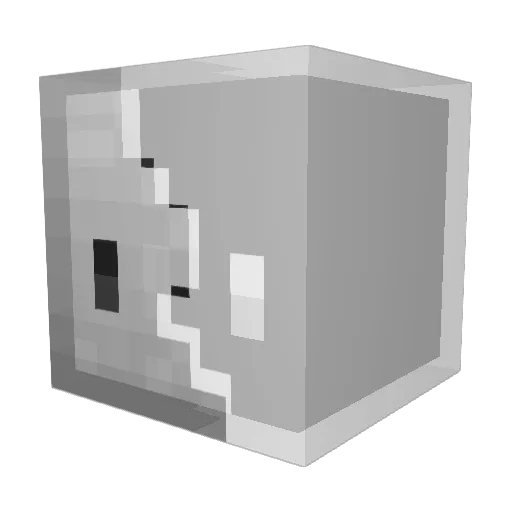 chen_23 Minecraft avatar head, 3D render