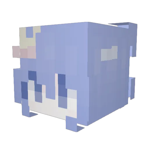 chen_8320 Minecraft avatar head, 3D render