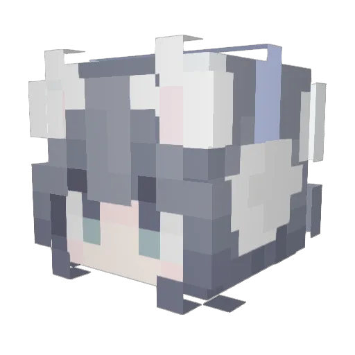 chen_nility Minecraft avatar head, 3D render