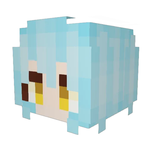 chenbo444 Minecraft avatar head, 3D render