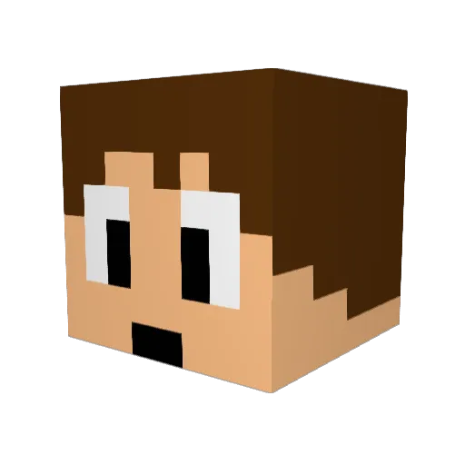 chendo0492 Minecraft avatar head, 3D render