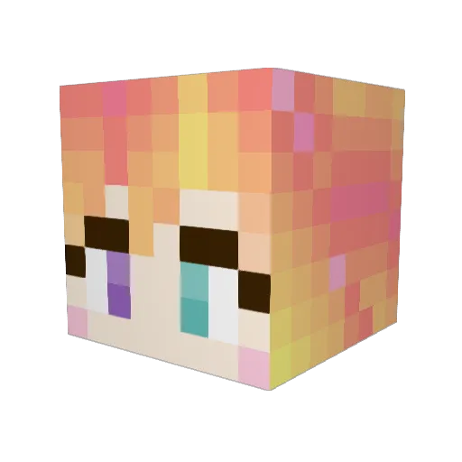 chene0238 Minecraft avatar head, 3D render