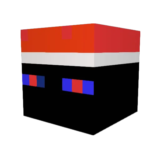 chenfahsa Minecraft avatar head, 3D render