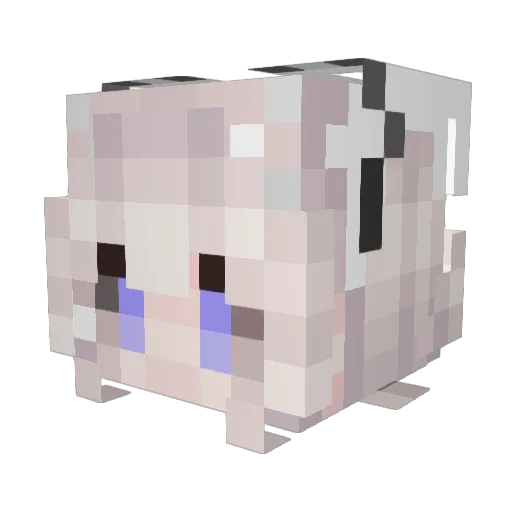 chengliu_ Minecraft avatar head, 3D render