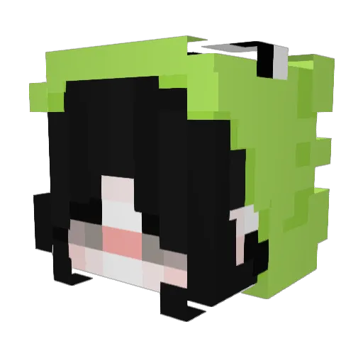 cheniso Minecraft avatar head, 3D render