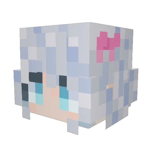 chenjiayeye Minecraft avatar head, 3D render