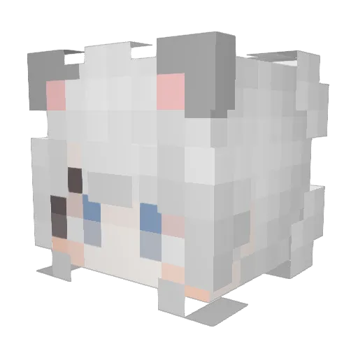 chenjunhuicool Minecraft avatar head, 3D render
