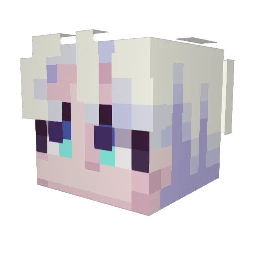 chenn2 Minecraft avatar head, 3D render