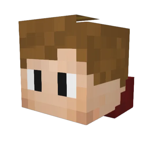 chennnyy Minecraft avatar head, 3D render
