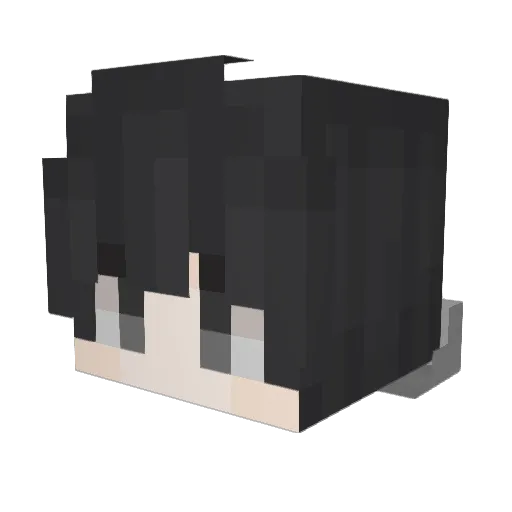 chenshuju Minecraft avatar head, 3D render