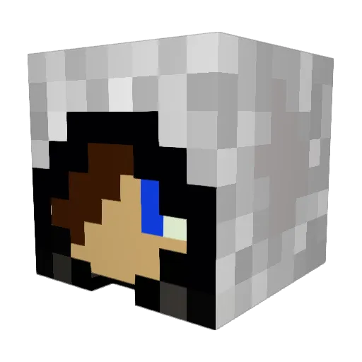 chentimmy Minecraft avatar head, 3D render