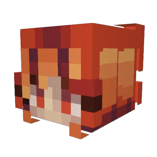 chentsab Minecraft avatar head, 3D render