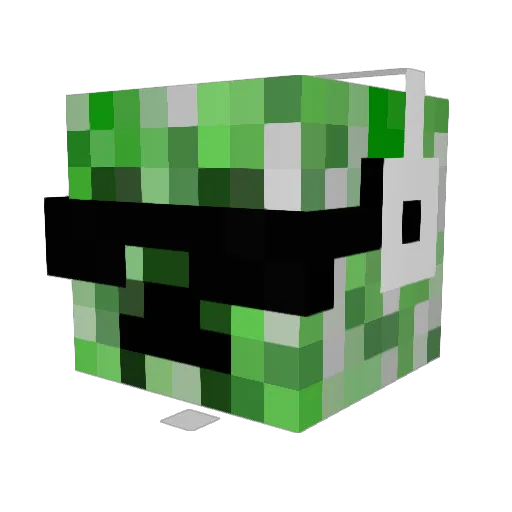 cheolhong Minecraft avatar head, 3D render