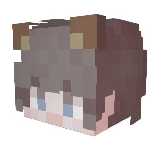 cheon__ Minecraft avatar head, 3D render