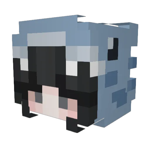 cheong06 Minecraft avatar head, 3D render