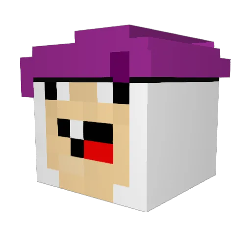 cheonseo Minecraft avatar head, 3D render