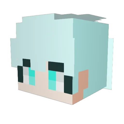 cheonseong7 Minecraft avatar head, 3D render