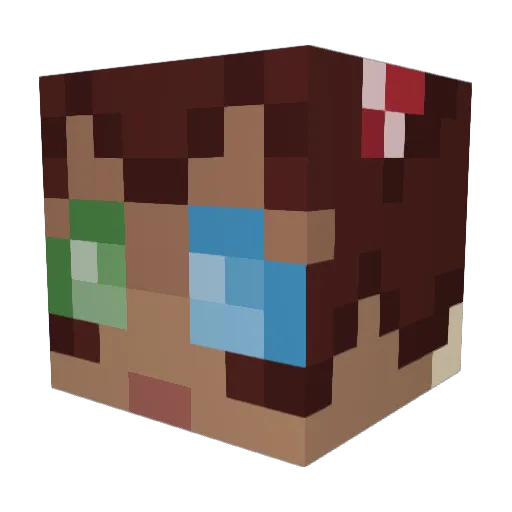chepp0 Minecraft avatar head, 3D render