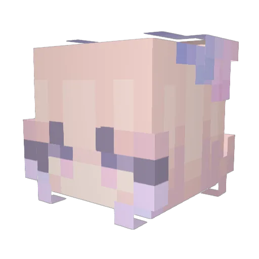 chere1337 Minecraft avatar head, 3D render