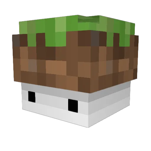 chereshya Minecraft avatar head, 3D render