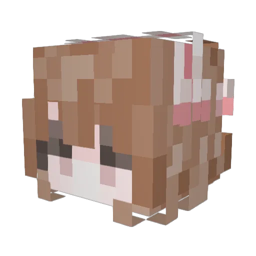 cherima001 Minecraft avatar head, 3D render