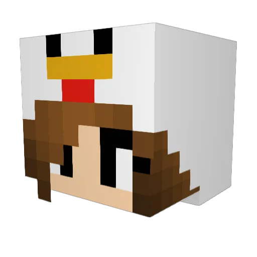 cherisepnzln Minecraft avatar head, 3D render