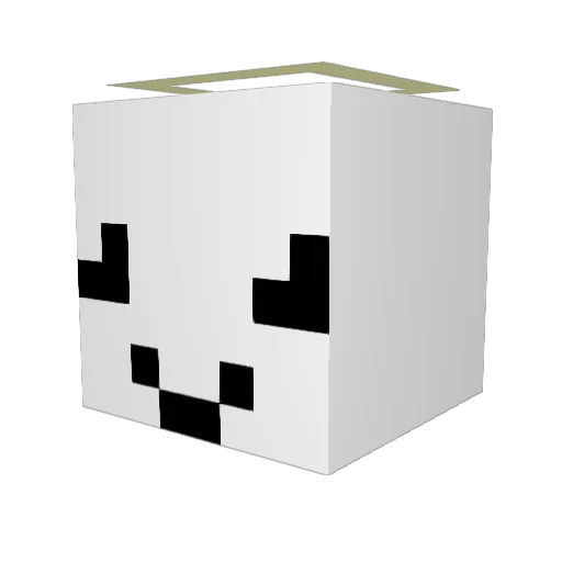 cherishednull Minecraft avatar head, 3D render
