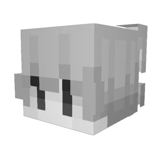 cherishings Minecraft avatar head, 3D render