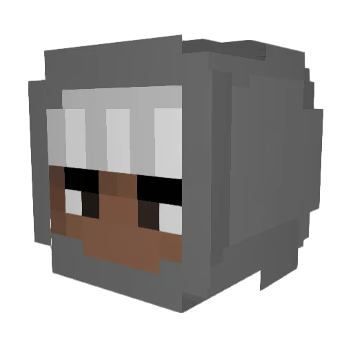 cheromani Minecraft avatar head, 3D render