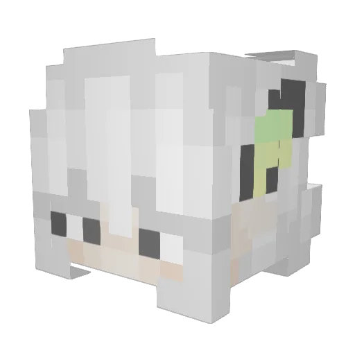 cherp Minecraft avatar head, 3D render