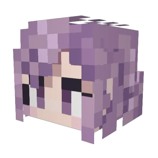 cherr0406 Minecraft avatar head, 3D render