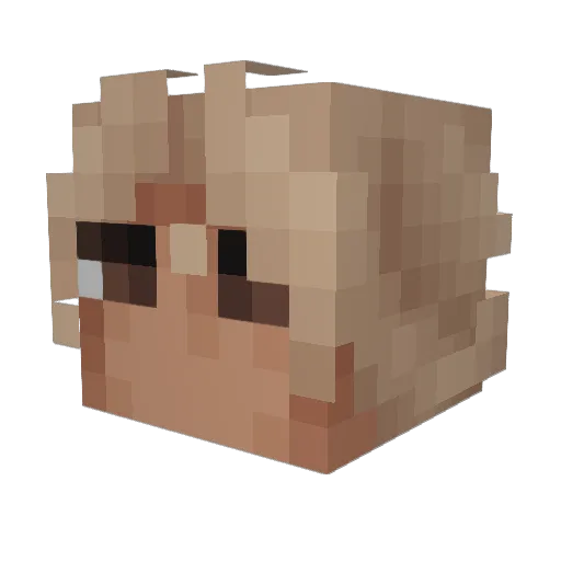 cherri_luvr Minecraft avatar head, 3D render