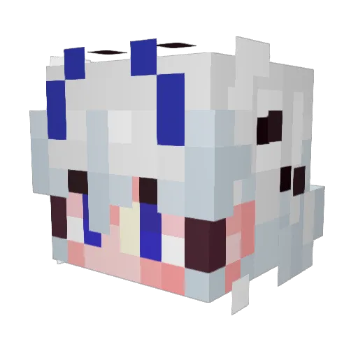 cherri_mp4 Minecraft avatar head, 3D render