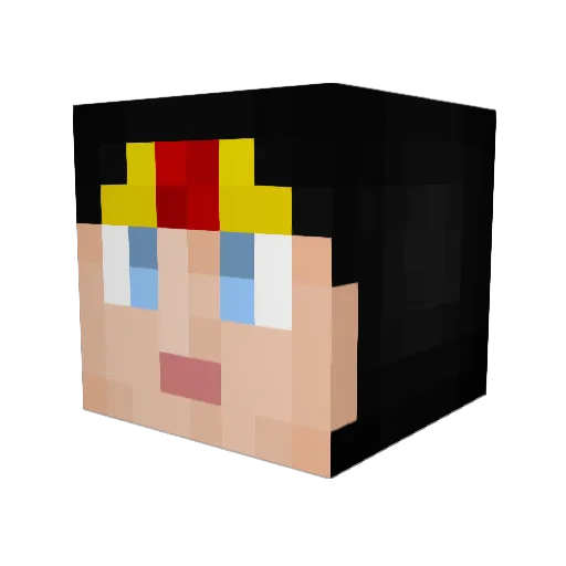 cherrie04 Minecraft avatar head, 3D render