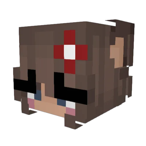 cherrieecake08 Minecraft avatar head, 3D render