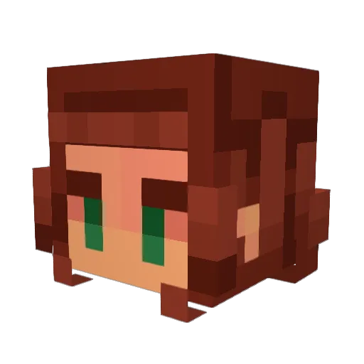 cherries039 Minecraft avatar head, 3D render