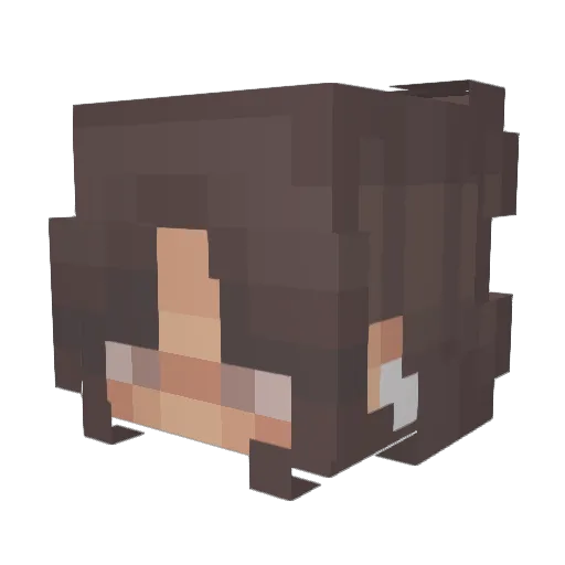 cherrisoda Minecraft avatar head, 3D render