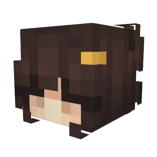 cherrryred Minecraft avatar head, 3D render