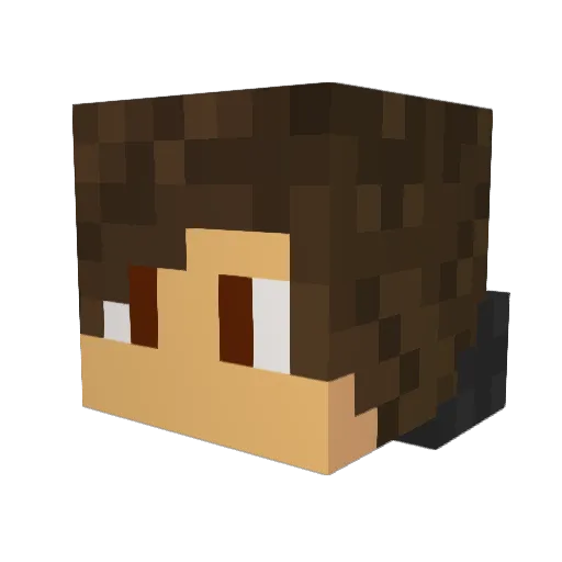 cherry_LT Minecraft avatar head, 3D render
