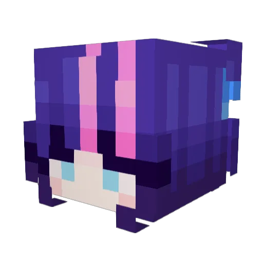 cherry_gasoline Minecraft avatar head, 3D render