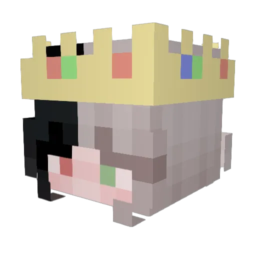 cherryamy Minecraft avatar head, 3D render