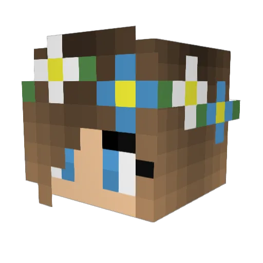 cherrybom123 Minecraft avatar head, 3D render