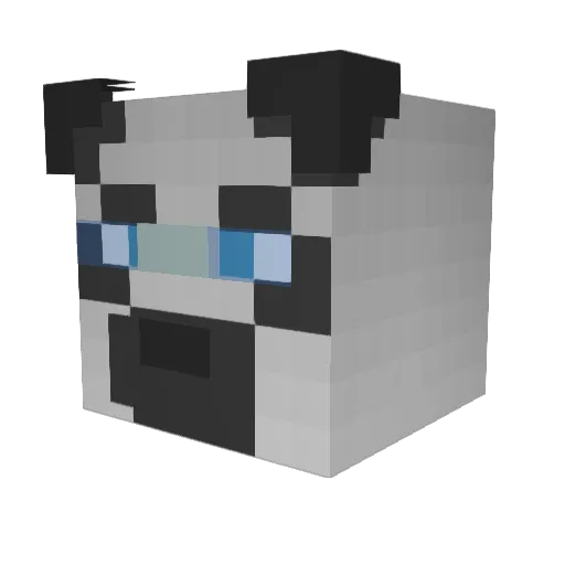 cherrybomb_pan Minecraft avatar head, 3D render