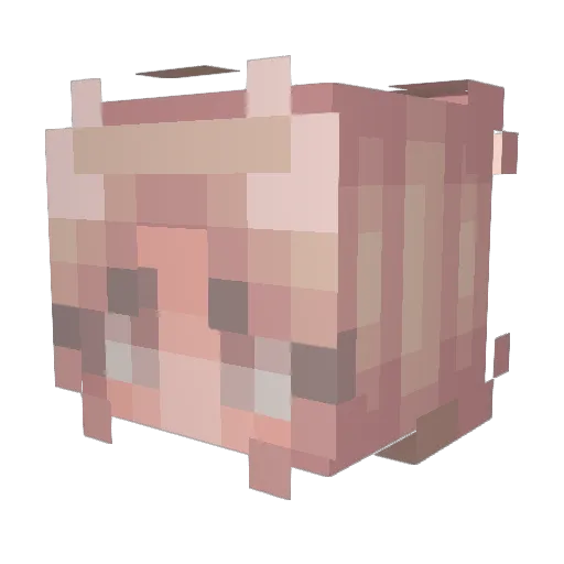 cherrybxm Minecraft avatar head, 3D render