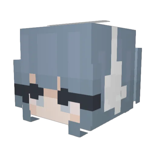 cherrycigs Minecraft avatar head, 3D render