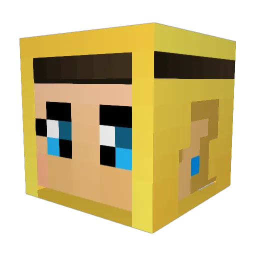 cherryfrog190 Minecraft avatar head, 3D render