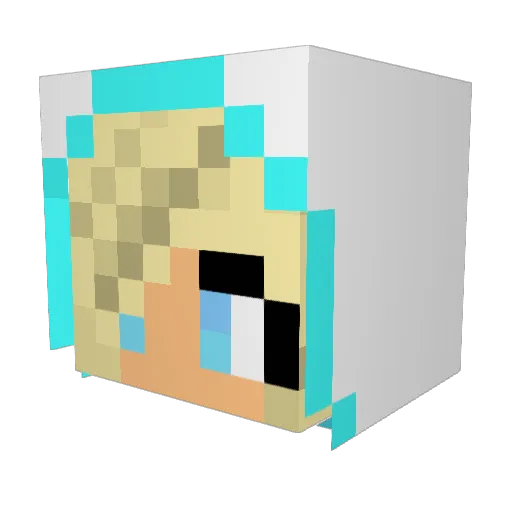 cherrylipgurl Minecraft avatar head, 3D render