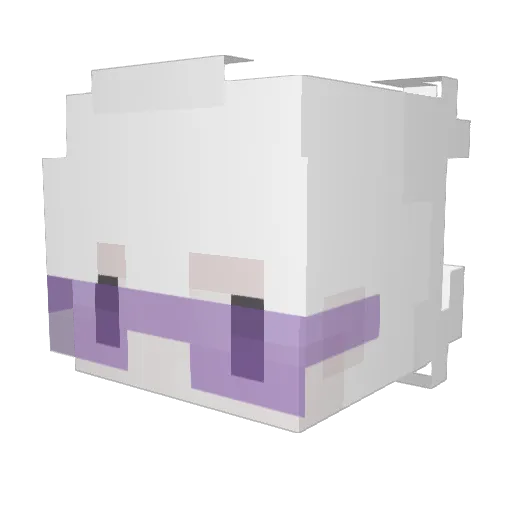 cherrylorea Minecraft avatar head, 3D render