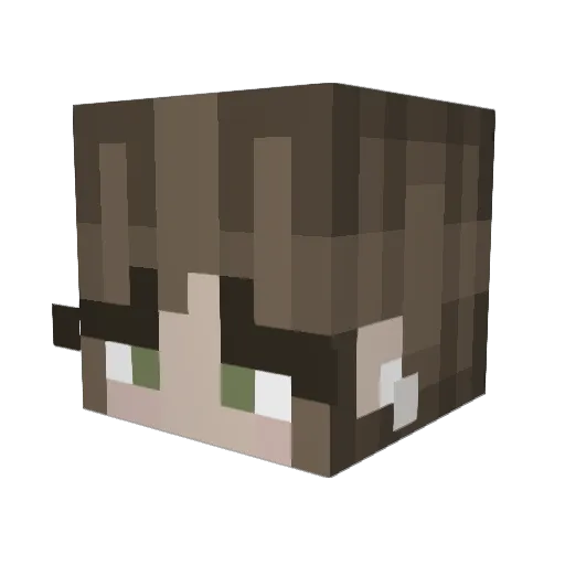 cherrylynn Minecraft avatar head, 3D render