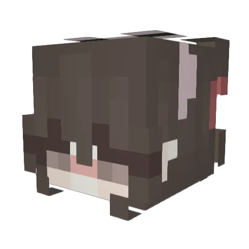 cherrym1lk Minecraft avatar head, 3D render